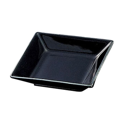 ヤマコー ブラック角皿 大 26663 1個(ご注文単位1個)【直送品】