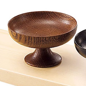 ヤマコー 木製高台珍味入 茶 26682 1個(ご注文単位1個)【直送品】