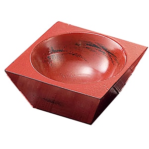 ヤマコー 木製四角珍味入 根来 26683 1個(ご注文単位1個)【直送品】