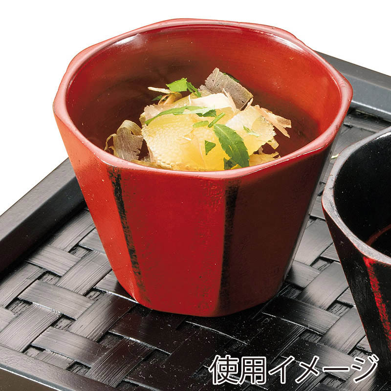 ヤマコー 木製八角珍味入　根来  26685 1個（ご注文単位1個）【直送品】