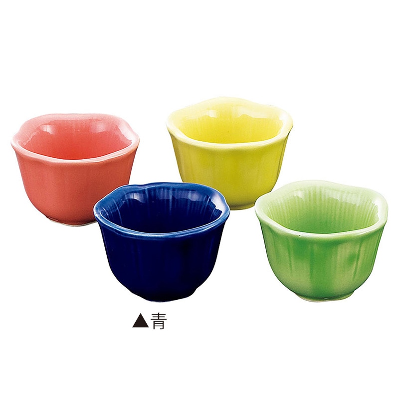 ヤマコー 桔梗型小付 青 26713 1個(ご注文単位1個)【直送品】