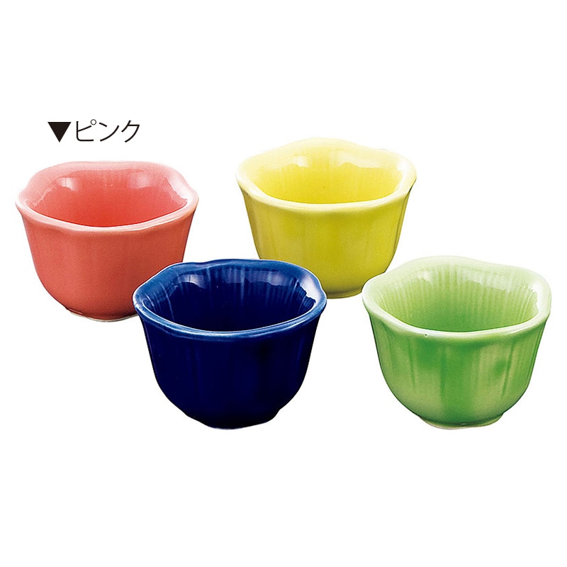 ヤマコー 桔梗型小付 ピンク 26714 1個(ご注文単位1個)【直送品】