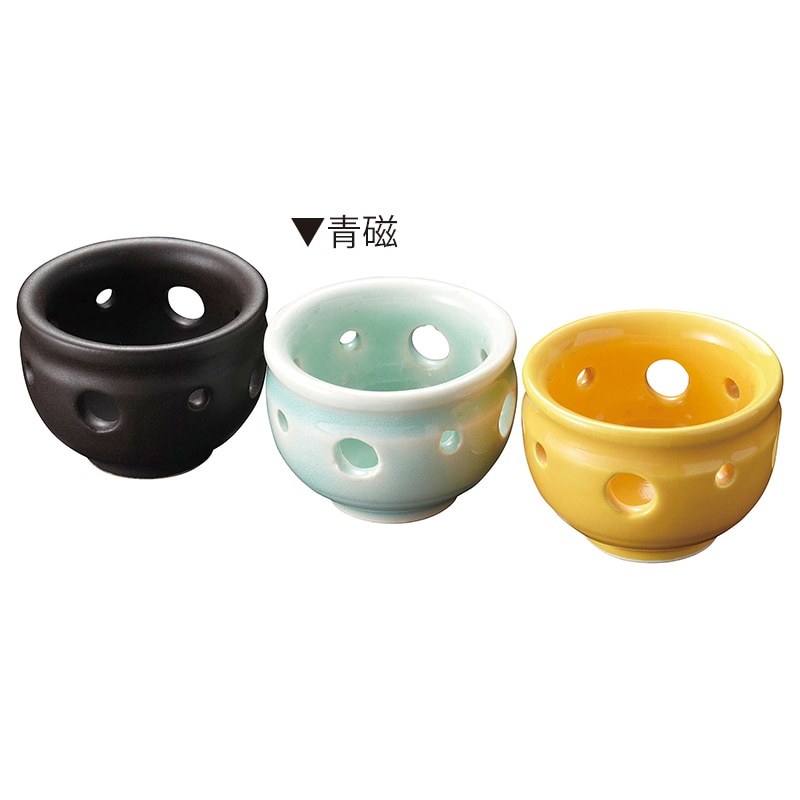 ヤマコー 陶器　花の和珍味入　青磁  26718 1個（ご注文単位1個）【直送品】