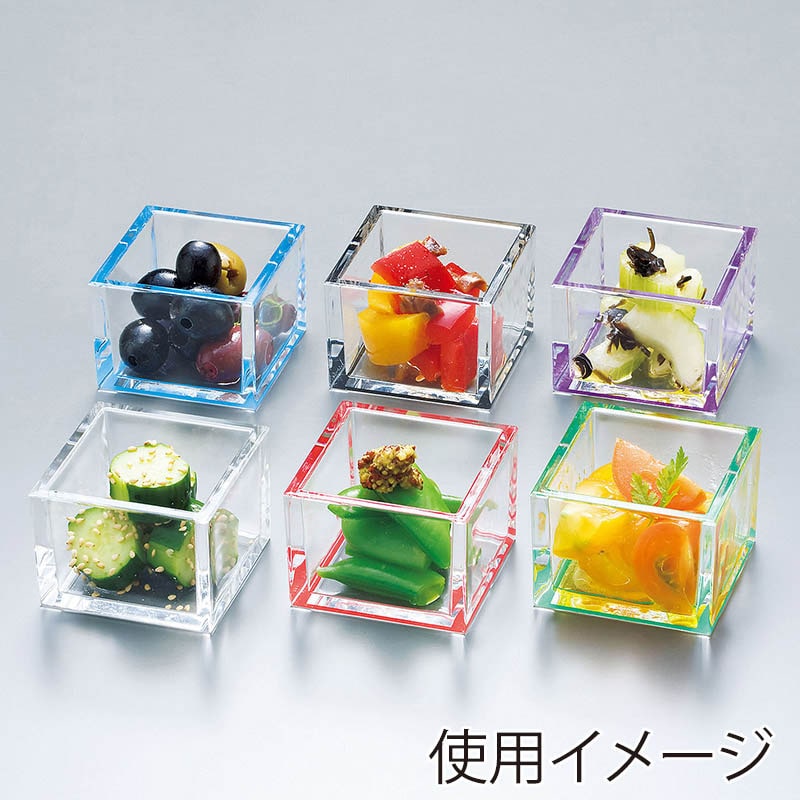 ヤマコー クリア枡 スタンダード 緑 26833 1個(ご注文単位1個)【直送品】