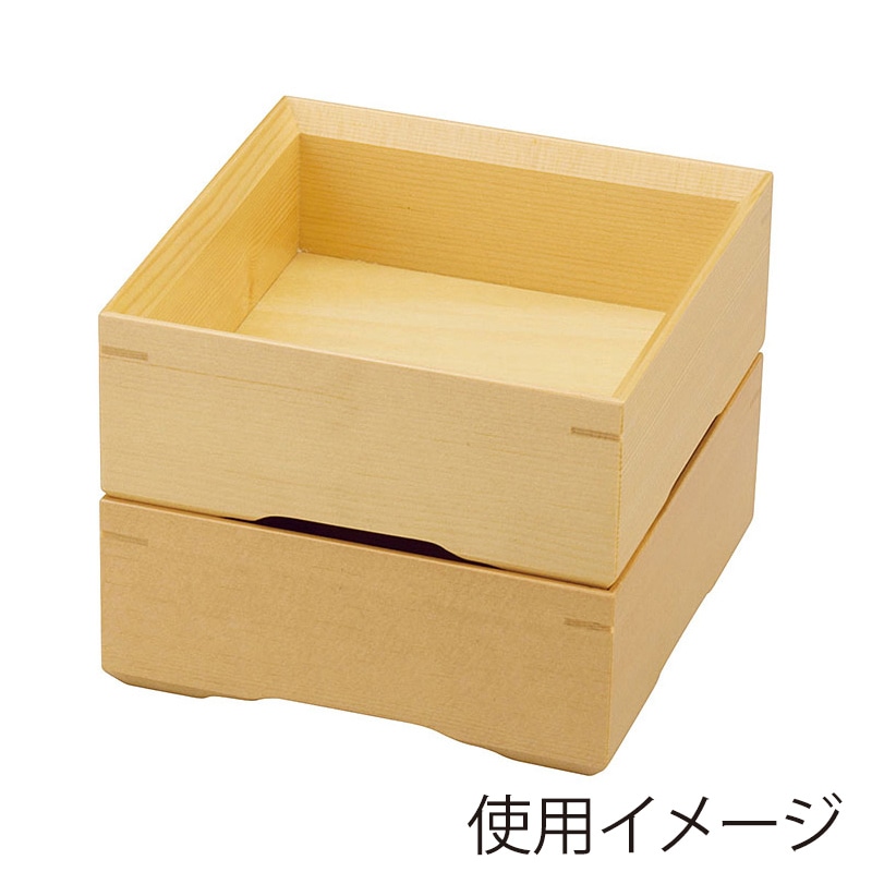 ヤマコー 白木弥生料理箱 27289 1個(ご注文単位1個)【直送品】