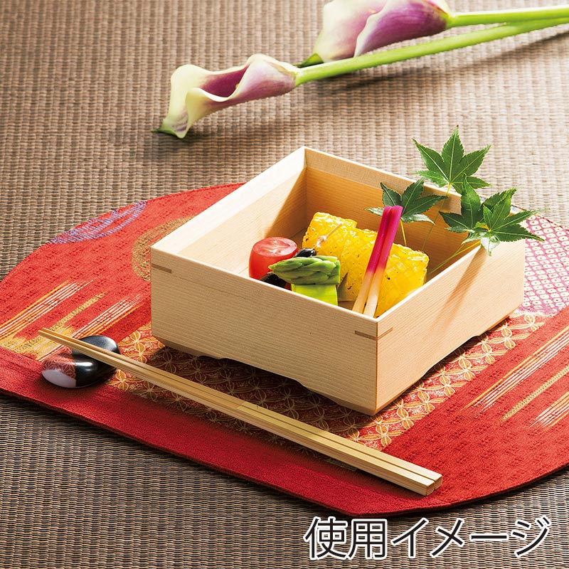 ヤマコー 白木弥生料理箱 27289 1個(ご注文単位1個)【直送品】