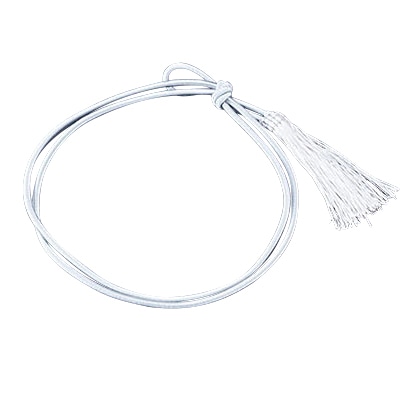 ヤマコー 華ゴム房　二重片花結び　ねず　50本入  27544 1パック（ご注文単位1パック）【直送品】