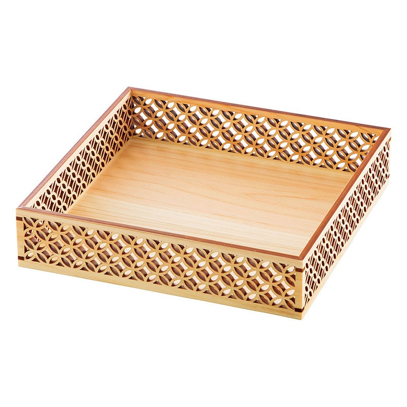 ヤマコー ひのき細密盛器 七宝 身のみ 27579 1個(ご注文単位1個)【直送品】