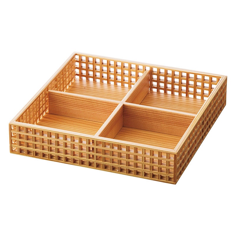 ヤマコー 新 細目 ささめ格子盛器 四ツ切 仕切のみ 27586 1個(ご注文単位1個)【直送品】