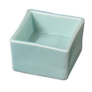 ヤマコー 陶器 角型高台珍味入 青磁 27632 1個(ご注文単位1個)【直送品】