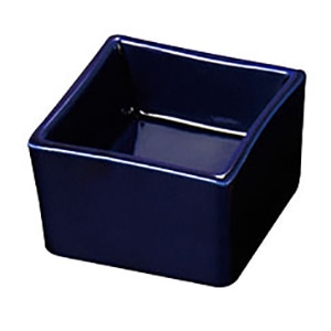 ヤマコー 陶器 角型高台珍味入 ルリ 27636 1個(ご注文単位1個)【直送品】