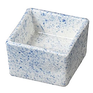 ヤマコー 陶器 角型高台珍味入 吹墨 27637 1個(ご注文単位1個)【直送品】