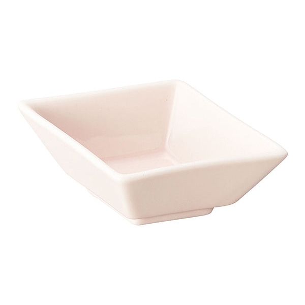 ヤマコー 薄桃色小付 菱 27814 1個(ご注文単位1個)【直送品】