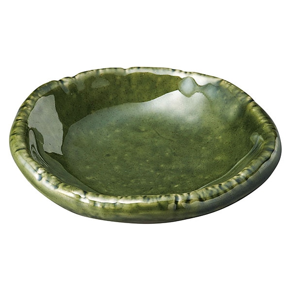 ヤマコー 陶器 小皿 織部 27815 1個(ご注文単位1個)【直送品】