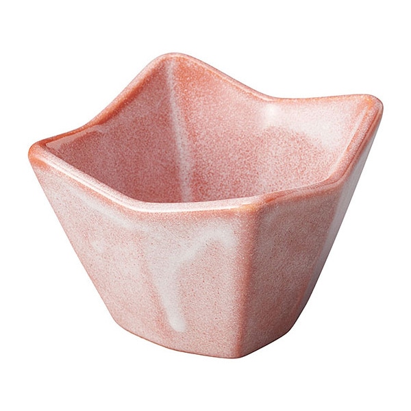 ヤマコー 四ツ山小付 赤楽 27819 1個(ご注文単位1個)【直送品】