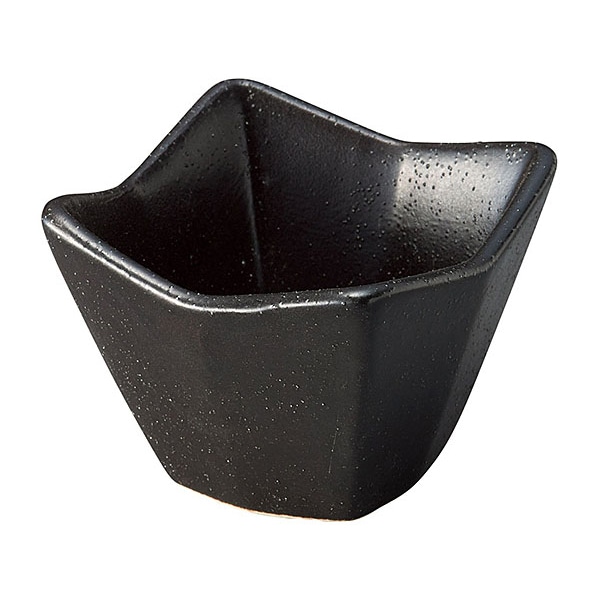 ヤマコー 四ツ山小付 黒ガラス 27820 1個(ご注文単位1個)【直送品】