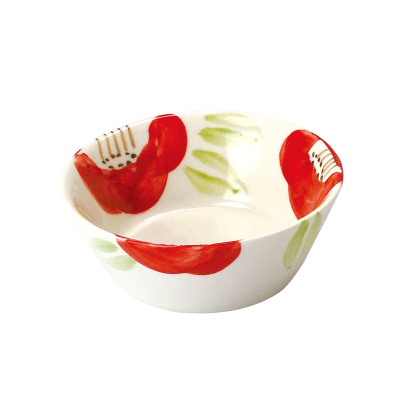 ヤマコー 手描き・椿　小鉢　丸 大 27936 1個（ご注文単位1個）【直送品】