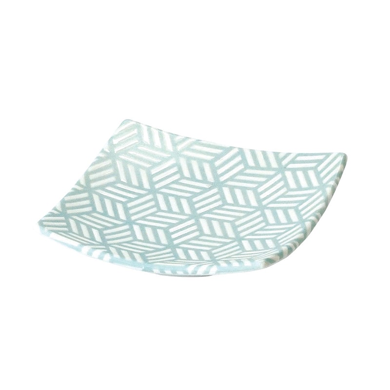 ヤマコー はんなり角小皿 水 27940 1個(ご注文単位1個)【直送品】