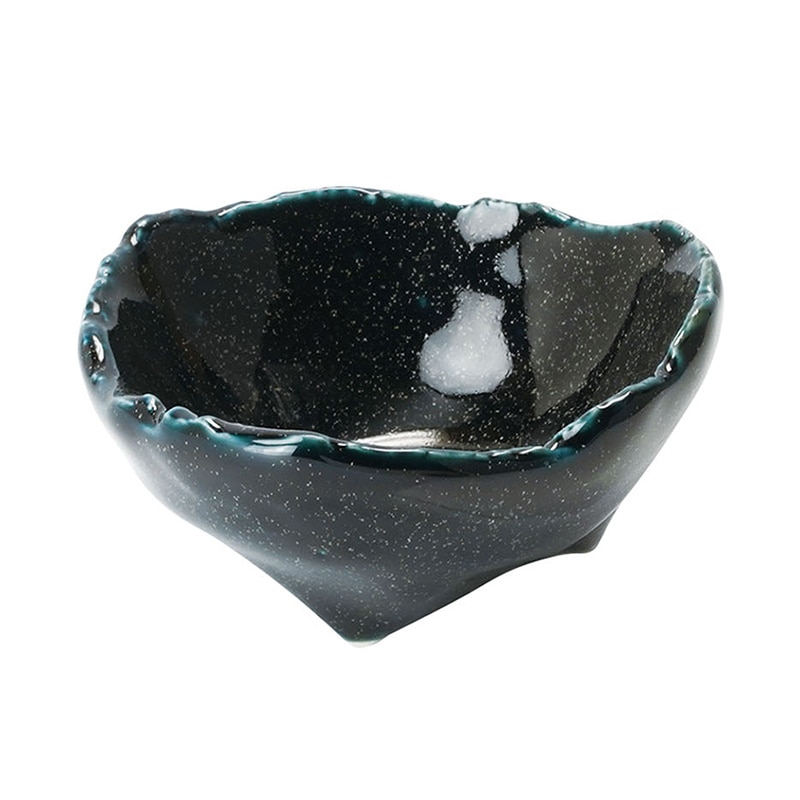 ヤマコー 三ッ足小付・銀河 紺 27954 1個(ご注文単位1個)【直送品】