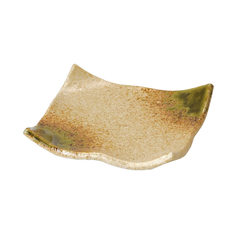 ヤマコー 陶器　四方皿　伊賀織部  27968 1個（ご注文単位1個）【直送品】