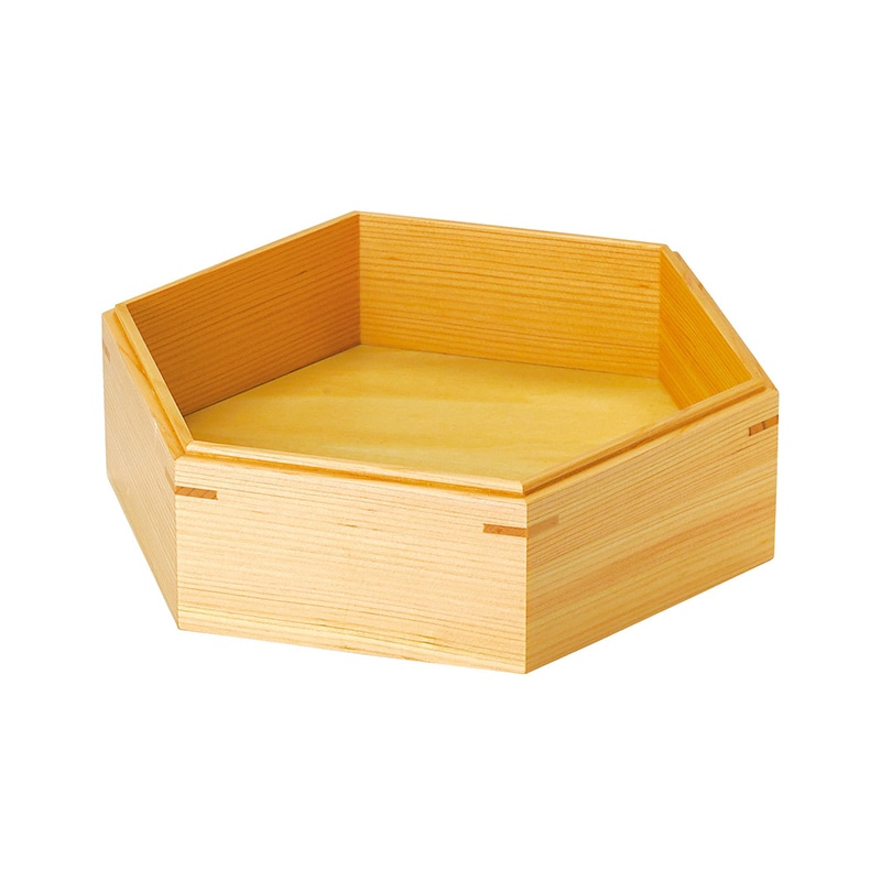 ヤマコー ひのき六角組子重　身 浅型 28113 1個（ご注文単位1個）【直送品】