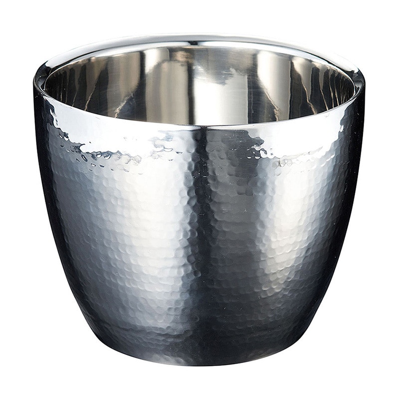 ヤマコー ステンレス槌目 二層アイスペール 29069 1個(ご注文単位1個)【直送品】