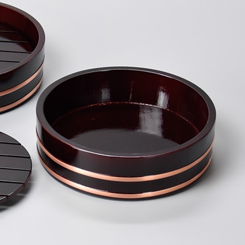 ヤマコー 溜塗盛桶　7寸  30060 1個（ご注文単位1個）【直送品】