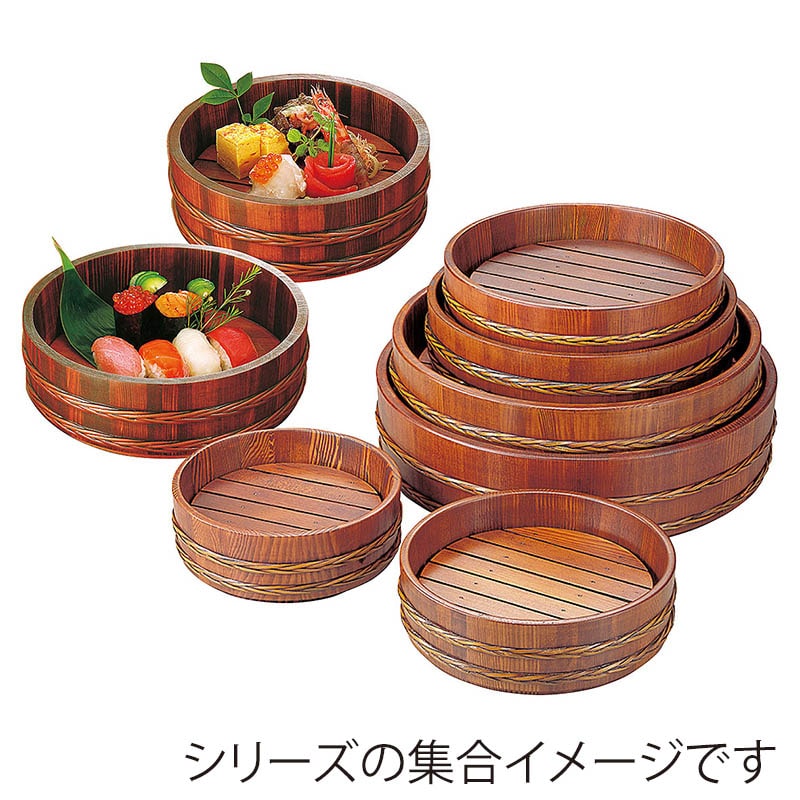 ヤマコー 強化バンド摺り漆桶 目皿付 尺0 30163 1個(ご注文単位1個)【直送品】