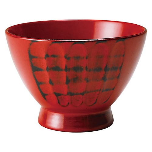 ヤマコー 汁椀 羽反つき彫 大 根来 30360 1個(ご注文単位1個)【直送品】