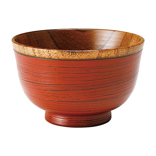 ヤマコー 汁椀 カスミ 赤 30366 1個(ご注文単位1個)【直送品】