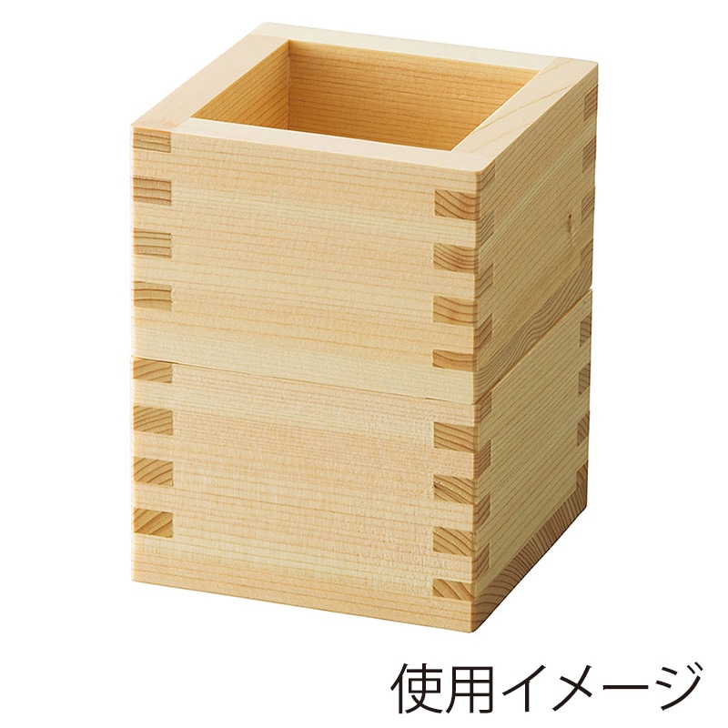 ヤマコー スタッキング檜 1合桝 塗装付 30437 1個(ご注文単位1個)【直送品】