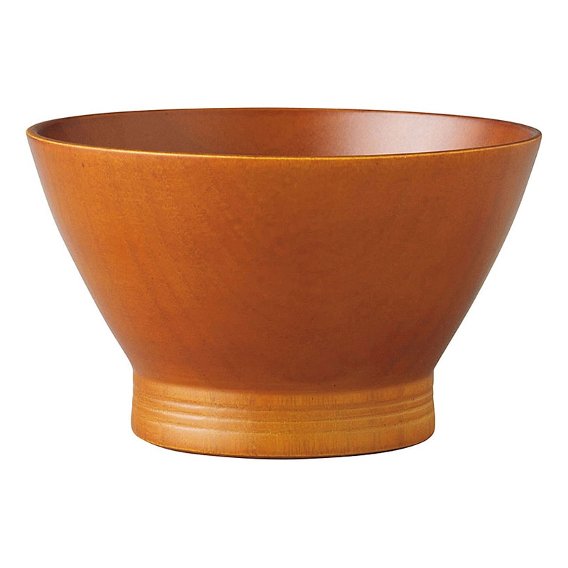 ヤマコー 和みボウル スープ ライトブラウン 32085 1個(ご注文単位1個)【直送品】