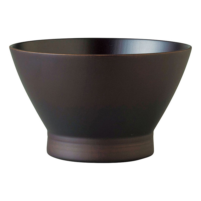 ヤマコー 和みボウル スープ ダークブラウン 32086 1個(ご注文単位1個)【直送品】