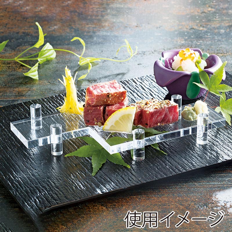 ヤマコー アクリル八ツ橋　中  32257 1個（ご注文単位1個）【直送品】