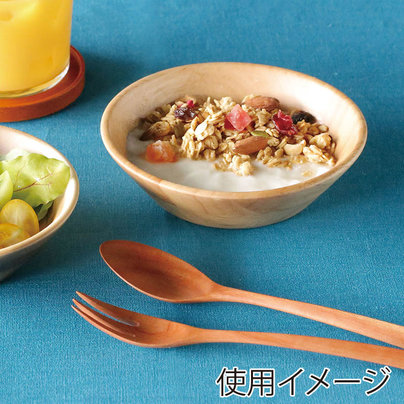 ヤマコー ラバーウッド サラダ小皿 32555 1個(ご注文単位1個)【直送品】