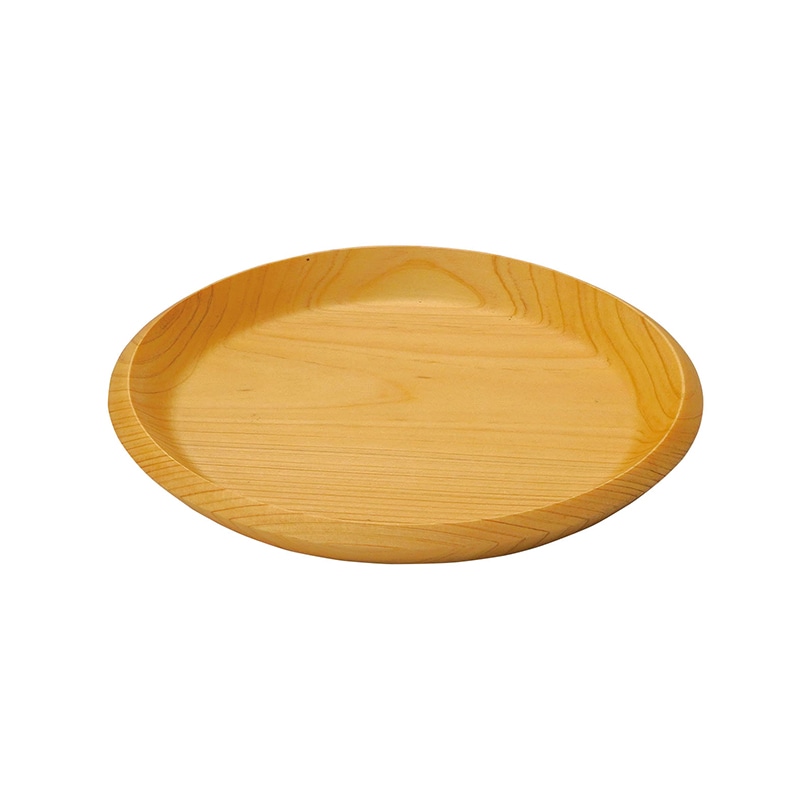 ヤマコー 丸皿 桧 大 32568 1個(ご注文単位1個)【直送品】