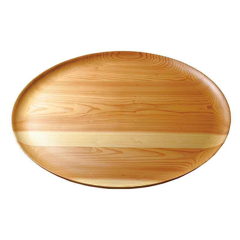 ヤマコー 杉・大丸皿 クリアー 2尺5寸 32575 1個(ご注文単位1個)【直送品】