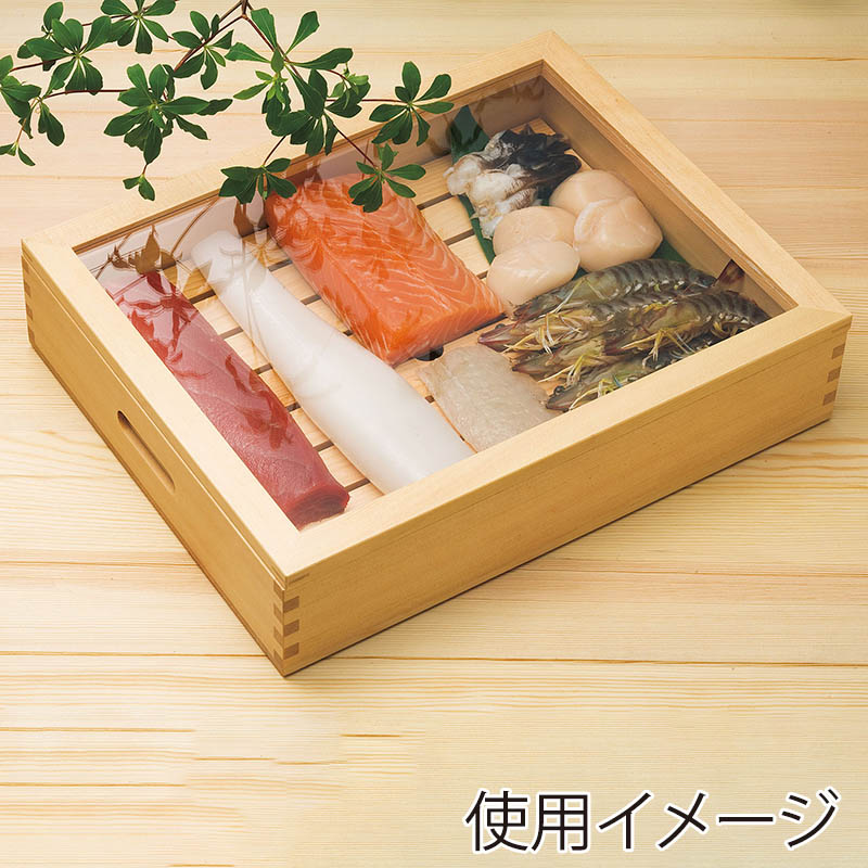 ヤマコー ネタ箱 小 目皿・アクリル蓋付 35583 1個(ご注文単位1個)【直送品】