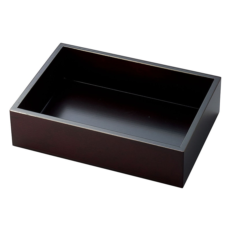 ヤマコー 新 溜塗長方料理箱 38108 1個(ご注文単位1個)【直送品】