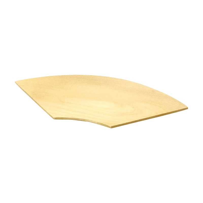 ヤマコー 栃　扇形皿　クリアー  38123 1個（ご注文単位1個）【直送品】