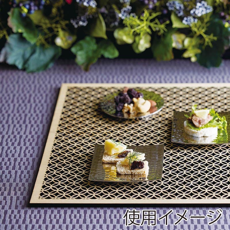 ヤマコー ひのき細密膳 長角 大 七宝 38140 1個(ご注文単位1個)【直送品】