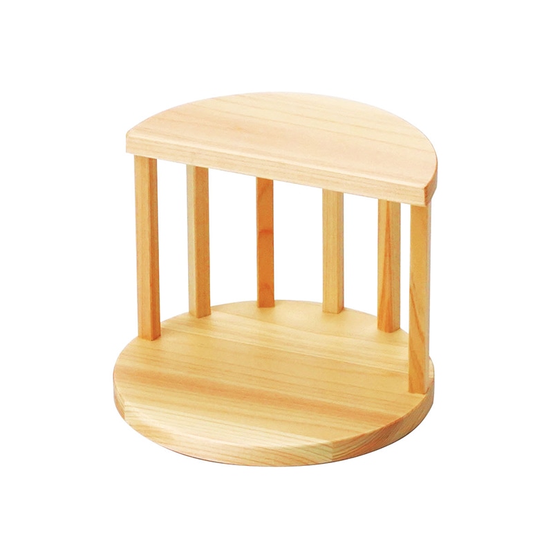 ヤマコー 縦格子段飾り　桧 小 38204 1個（ご注文単位1個）【直送品】