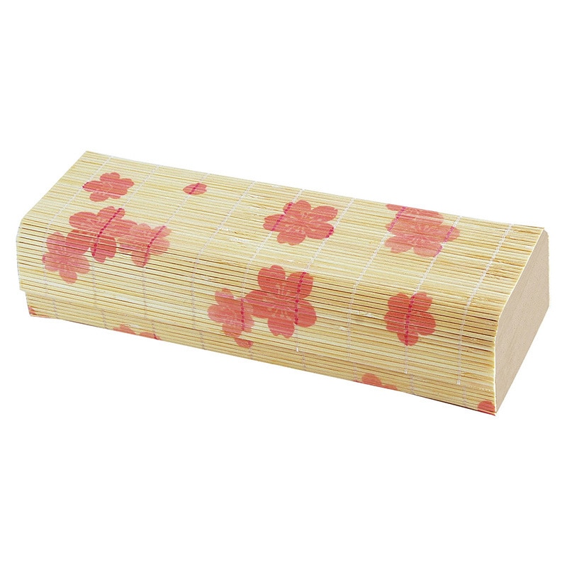 ヤマコー 新すだれ弁当 桜柄 小 38538 1個(ご注文単位1個)【直送品】