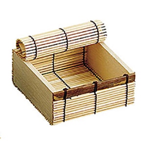 ヤマコー すだれ小箱 白竹 大 38554 1個(ご注文単位1個)【直送品】