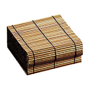 ヤマコー すだれ小箱 スス竹 大 38556 1個(ご注文単位1個)【直送品】