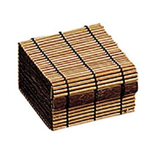 ヤマコー すだれ小箱 スス竹 小 38557 1個(ご注文単位1個)【直送品】