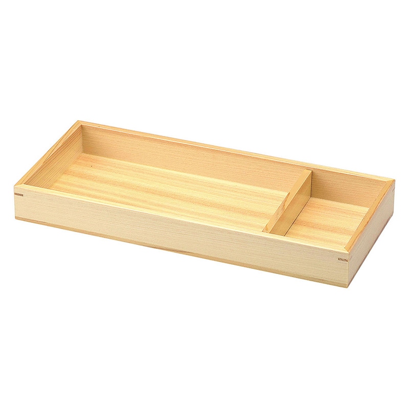 ヤマコー 創 長角料理箱 浅 仕切付 38598 1個(ご注文単位1個)【直送品】