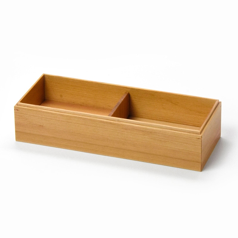 ヤマコー 木曽杉 長角料理箱 仕切 1/2 38653 1個(ご注文単位1個)【直送品】