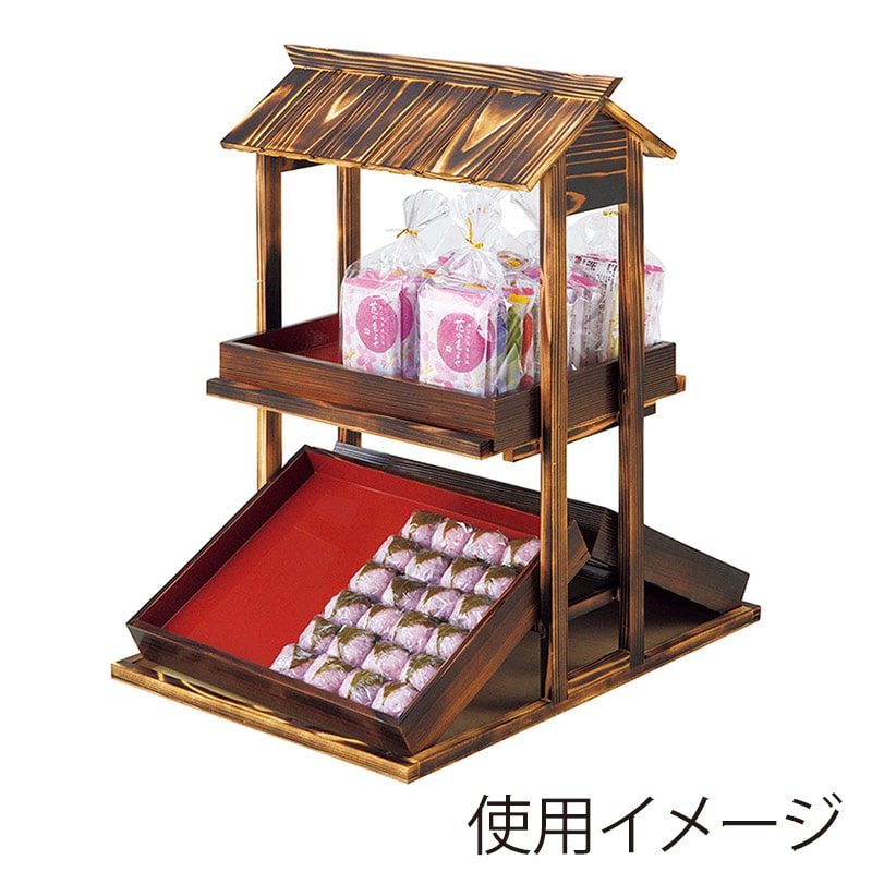 ヤマコー 焼杉デリカバット 大 44303 1個(ご注文単位1個)【直送品】