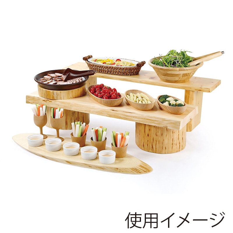 ヤマコー 国産杉　丸太ディスプレイ台　小径　大  45033 1個（ご注文単位1個）【直送品】